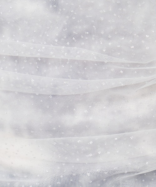 ROYAL PARTY（ロイヤルパーティー）の「ラメチュールレイヤードシアートップス（Tシャツ/カットソー・レディース・オフホワイト/ブラック/ベージュ・FREE）」の9枚目の写真