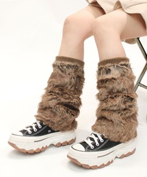 TETE（テット）の「【TETE SELECTION】Y2Kスタイルファーレッグウォーマー（レッグウォーマー）」