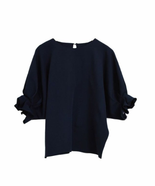aquagarage（アクアガレージ）の「タックスリーブブラウス（シャツ/ブラウス・レディース・ネイビー/ホワイト/グレイッシュベージュ/ブラック・L/M）」の13枚目の写真