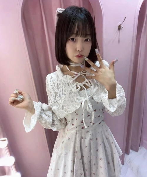 Ank Rouge(アンクルージュ)の「レースカーデ(カーディガン/ボレロ・レディース・ホワイト・M)」の4枚目の写真