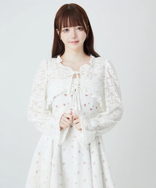 Ank Rouge(アンクルージュ)の「レースカーデ(カーディガン/ボレロ・レディース・ホワイト・M)」の7枚目の写真