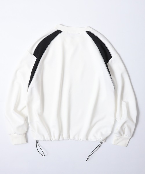 Jungle Storm(ジャングルストーム)の「High frequency print graphic sweatshirt / 高周波プリントグラフィック スウェットトレーナー unisex(スウェット・メンズ・ブルーグレー/ブラック/オフホワイト・M/L)」の10枚目の写真