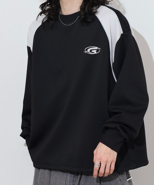 Jungle Storm(ジャングルストーム)の「High frequency print graphic sweatshirt / 高周波プリントグラフィック スウェットトレーナー unisex(スウェット・メンズ・ブルーグレー/ブラック/オフホワイト・M/L)」の15枚目の写真
