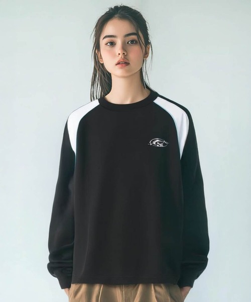 Jungle Storm(ジャングルストーム)の「High frequency print graphic sweatshirt / 高周波プリントグラフィック スウェットトレーナー unisex(スウェット・メンズ・ブルーグレー/ブラック/オフホワイト・M/L)」の22枚目の写真