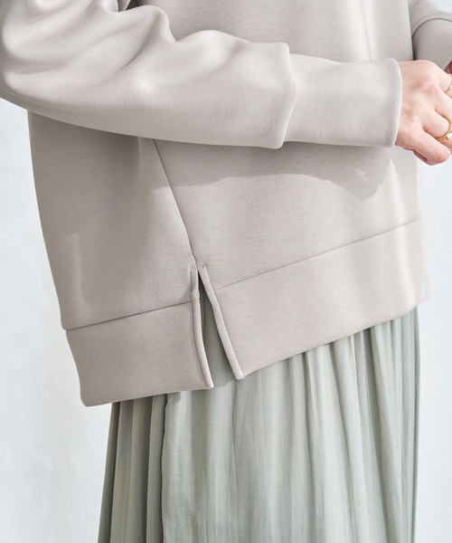 ikka（イッカ）の「【親子コーデ】GOKU楽ダンボールフードパーカー（パーカー・レディース・ベージュ/ネイビー/オフホワイト/オレンジ/ミント・S/M/L）」の15枚目の写真