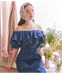 PEACH JOHN | オフショルデニム風ブラウス(シャツ/ブラウス)