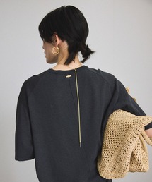 SALON adam et rope' | ハイツイストコットンニットTシャツ(Tシャツ/カットソー)