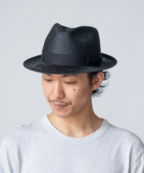 OVERRIDE(オーバーライド)の「OVERRIDE KENMA FEDORA / オーバーライド(ハット・メンズ・ブラック/ライトベージュ/グレー/ホワイト・56cm/58cm/60cm/62cm)」の6枚目の写真