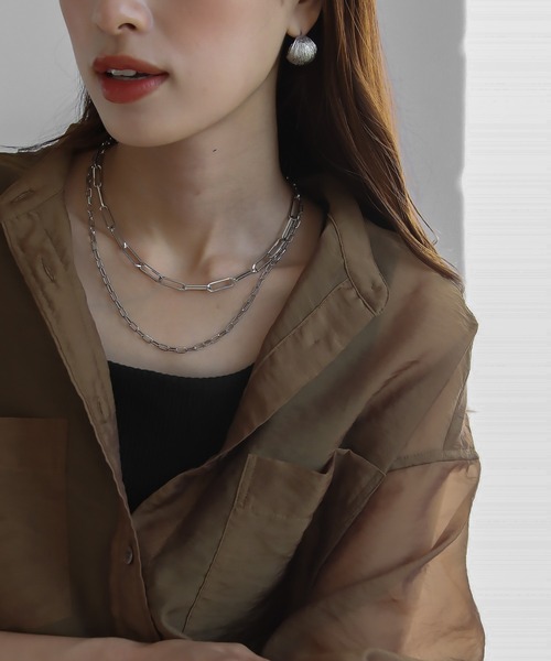 abaskdesign(アバスクデザイン)の「金属アレルギー対応 ウェーブラインピアス(ピアス(両耳用)・レディース・シルバー/ゴールド・FREE)」の16枚目の写真