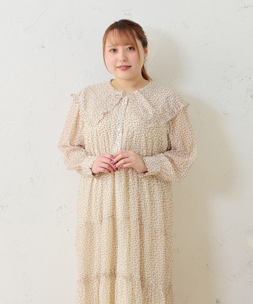 ♡Louiosy ルオシー♡襟付きレースカラーチェックワンピース 3Lサイズ ルオシー レースカラーチェックワンピース 3L｜Yahoo!フリマ（旧