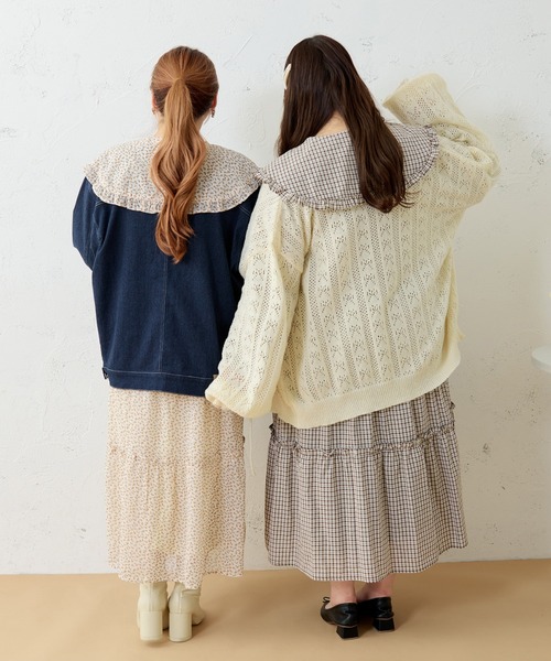 ♡Louiosy ルオシー♡襟付きレースカラーチェックワンピース 3Lサイズ Louiosy ルオシー レースカラーチェックワンピース 3L - メルカリ