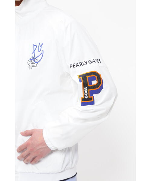 PEARLY GATES（パーリーゲイツ）の「【PEARLY GATES】TUFLEX格子レノースーパーストレッチ フルジップブルゾン（ブルゾン・メンズ・ホワイト/ネイビー・LARGE/X-LARGE）」の10枚目の写真