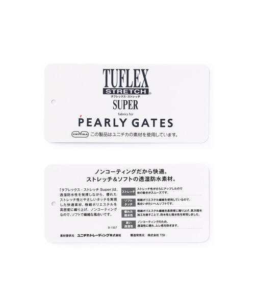 PEARLY GATES（パーリーゲイツ）の「【PEARLY GATES】TUFLEX格子レノースーパーストレッチ フルジップブルゾン（ブルゾン・メンズ・ホワイト/ネイビー・LARGE/X-LARGE）」の16枚目の写真