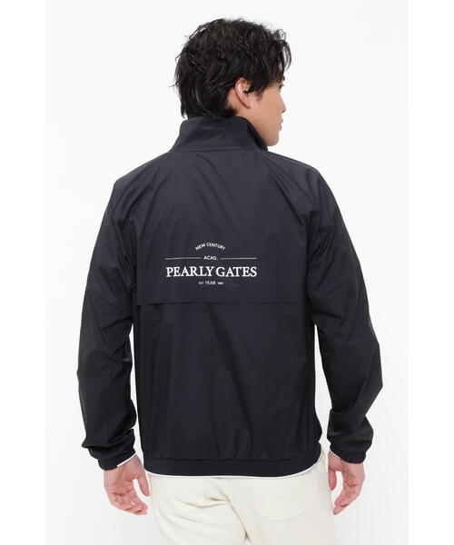 PEARLY GATES フルジップブルゾン★ネイビー PEARLY GATES】TUFLEX格子レノースーパーストレッチ フルジップ