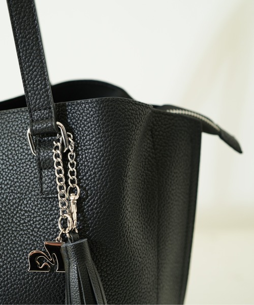 MURUA(ムルーア)の「【MURUA/ムルーア】 TASSEL SERIES トートバッグ(トートバッグ・レディース・ネイビー/ブラック/ライトグレー・FREE)」の8枚目の写真