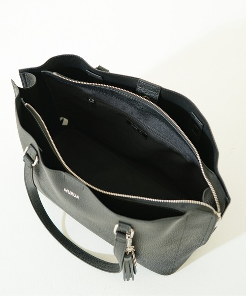 MURUA(ムルーア)の「【MURUA/ムルーア】 TASSEL SERIES トートバッグ(トートバッグ・レディース・ネイビー/ブラック/ライトグレー・FREE)」の4枚目の写真