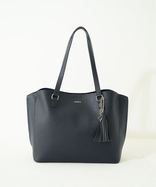 MURUA(ムルーア)の「【MURUA/ムルーア】 TASSEL SERIES トートバッグ(トートバッグ・レディース・ネイビー/ブラック/ライトグレー・FREE)」の14枚目の写真