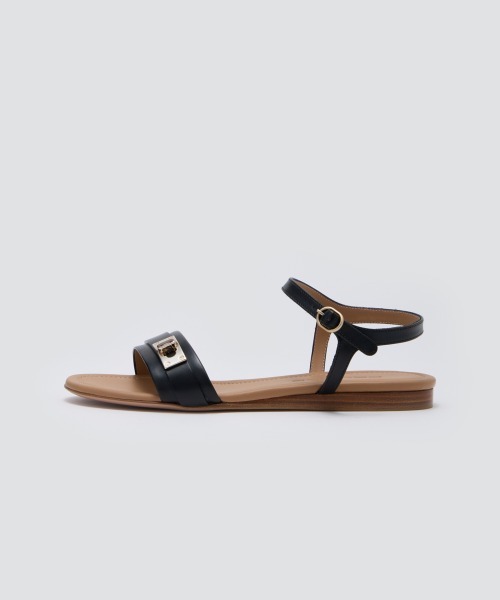 SAMI ガンチェット サンダル 1.0cm BLACK（サンダル）｜PELLICO