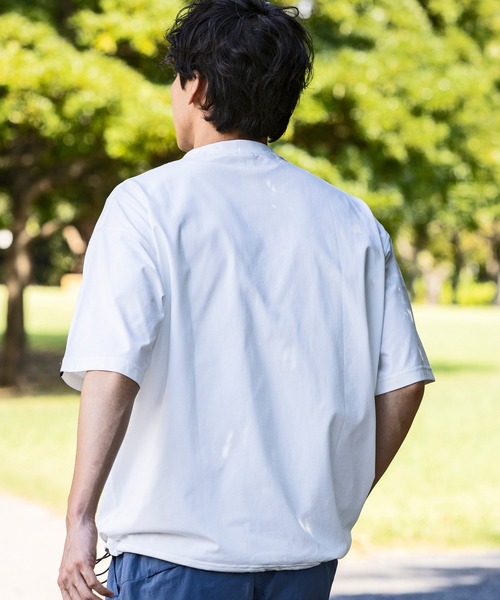 +phenix(プラスフェニックス)の「+phenix(プラスフェニックス)DRY DRAW CORD SHORT SLEEVE T-SHIRTS ドライドローコード ショートスリーブ 半袖Tシャツ(吸水速乾 / UPF50+)(Tシャツ/カットソー・メンズ・ブラック/オフホワイト/ターコイズブルー・S/M/L/XL)」の11枚目の写真