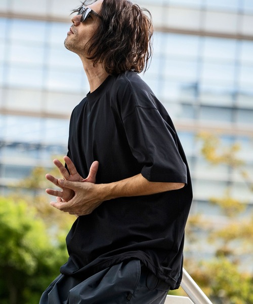 +phenix(プラスフェニックス)の「+phenix(プラスフェニックス)DRY DRAW CORD SHORT SLEEVE T-SHIRTS ドライドローコード ショートスリーブ 半袖Tシャツ(吸水速乾 / UPF50+)(Tシャツ/カットソー・メンズ・ブラック/オフホワイト/ターコイズブルー・S/M/L/XL)」の17枚目の写真