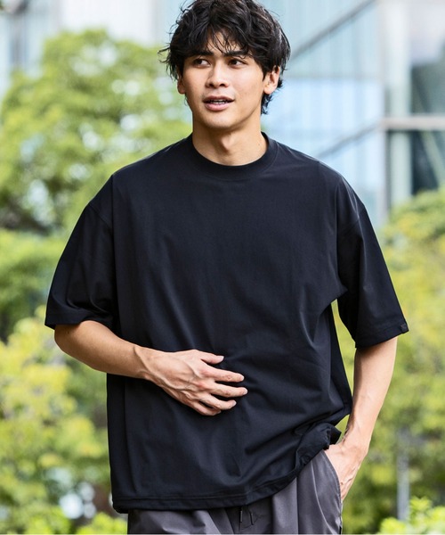 +phenix(プラスフェニックス)の「+phenix(プラスフェニックス)DRY DRAW CORD SHORT SLEEVE T-SHIRTS ドライドローコード ショートスリーブ 半袖Tシャツ(吸水速乾 / UPF50+)(Tシャツ/カットソー・メンズ・ブラック/オフホワイト/ターコイズブルー・S/M/L/XL)」の20枚目の写真