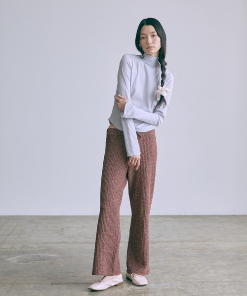 EN NEUME(エンノイム)の「Back Open Ribbon Tops(Tシャツ/カットソー・レディース・ブルー/アイボリー/ブラック・FREE)」の20枚目の写真