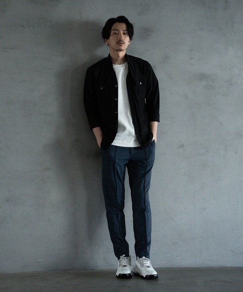 RATTLE TRAP（ラトルトラップ）の「ワンタックイージースラックスパンツ（スラックス・メンズ・ブラック/ネイビー・M/L）」の11枚目の写真