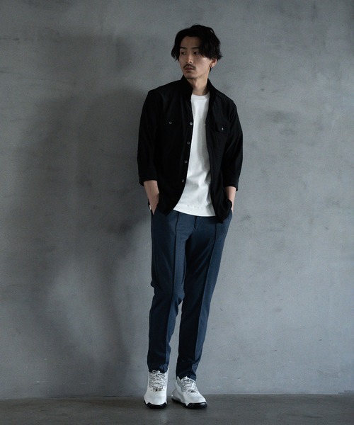RATTLE TRAP（ラトルトラップ）の「ワンタックイージースラックスパンツ（スラックス・メンズ・ブラック/ネイビー・M/L）」の12枚目の写真