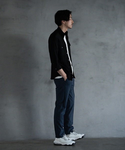 RATTLE TRAP（ラトルトラップ）の「ワンタックイージースラックスパンツ（スラックス・メンズ・ブラック/ネイビー・M/L）」の13枚目の写真