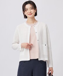 【洗える】WINDY JACKET ニット ジャケット