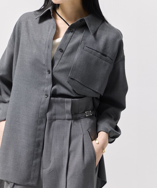 残りわずか！】スタンドカラー2WAYシャツ｜セットアップ