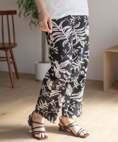 Howdy Marie（ハウディ―マリー）の「Howdy Marie インドファブリック 綿麻ワイドパンツ（その他パンツ・レディース・ブラック系2/ブラック系1/ブラック系3/キナリ・M/L）」の17枚目の写真
