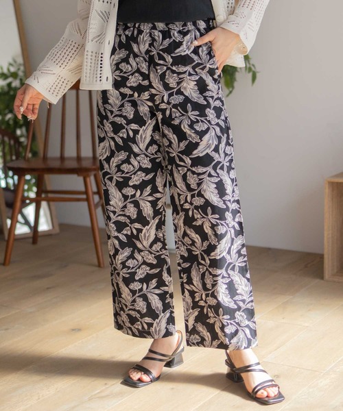 Howdy Marie（ハウディ―マリー）の「Howdy Marie インドファブリック 綿麻ワイドパンツ（その他パンツ・レディース・ブラック系2/ブラック系1/ブラック系3/キナリ・M/L）」の21枚目の写真