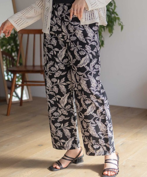 Howdy Marie（ハウディ―マリー）の「Howdy Marie インドファブリック 綿麻ワイドパンツ（その他パンツ・レディース・ブラック系2/ブラック系1/ブラック系3/キナリ・M/L）」の22枚目の写真