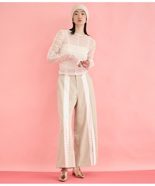 Settimissimo（セッティミッシモ）の「チュール シャーリング プルオーバー（Tシャツ/カットソー・レディース・オフホワイト/ブルー/ブラック・FREE）」の10枚目の写真