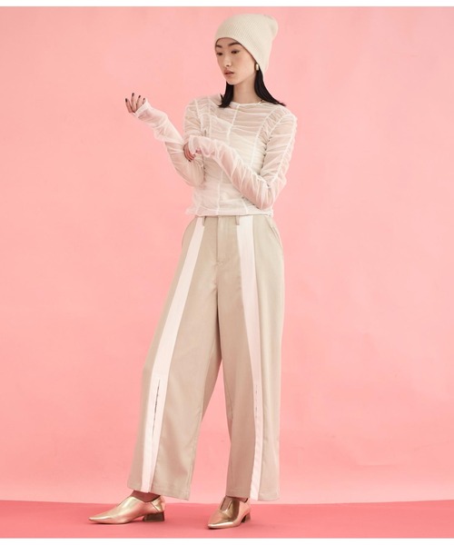 Settimissimo（セッティミッシモ）の「チュール シャーリング プルオーバー（Tシャツ/カットソー・レディース・オフホワイト/ブルー/ブラック・FREE）」の11枚目の写真