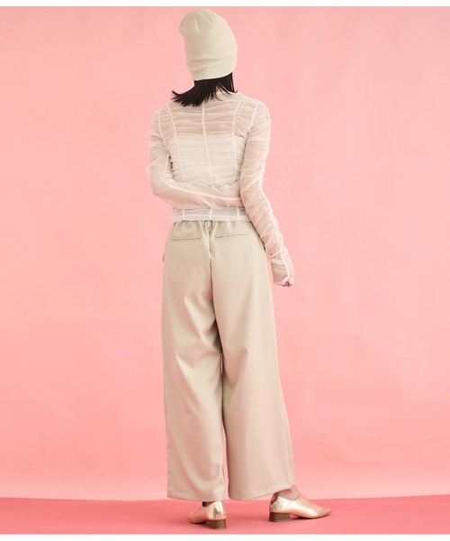 Settimissimo（セッティミッシモ）の「チュール シャーリング プルオーバー（Tシャツ/カットソー・レディース・オフホワイト/ブルー/ブラック・FREE）」の13枚目の写真