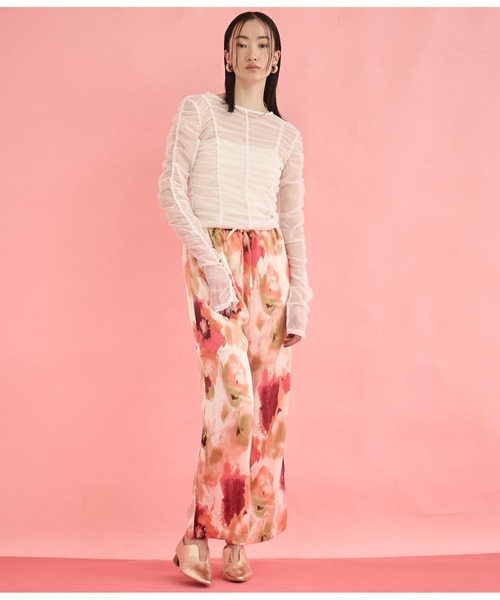 Settimissimo（セッティミッシモ）の「チュール シャーリング プルオーバー（Tシャツ/カットソー・レディース・オフホワイト/ブルー/ブラック・FREE）」の16枚目の写真