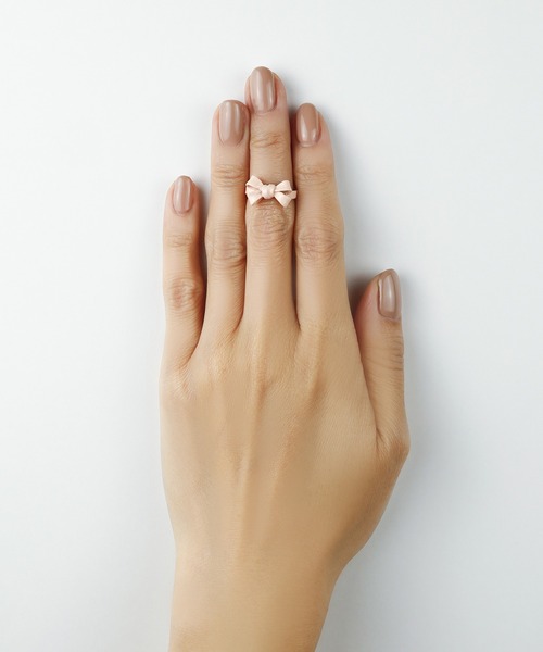 LOVE BY e.m. （ラブバイイーエム）の「ピンクプチリボンピンキー/25SS/レディース（リング・メンズ・ピンク・3/5）」の3枚目の写真