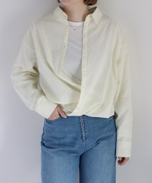 〈2way〉80/- レギュラーシアーシャツブラウス&カシュクール