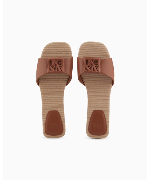 新品【ARMANI EXCHANGE】オンライン限定　ロゴ　ストラップサンダル ARMANI EXCHANGE（アルマーニエクスチェンジ）の「【A|X