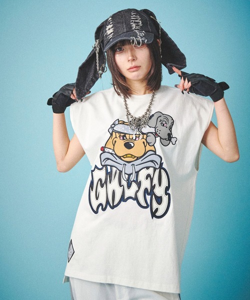 「大人気 新入荷 新品」に該当するファッション通販 GALFY-袖を忘れしTee（タンクトップ）｜GALFY（ガルフィー）の トップス