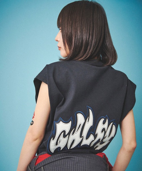 GALFY(ガルフィー)の「GALFY-袖を忘れしTee(タンクトップ・メンズ・チャコール/ホワイト/ブラック・L/XL)」の15枚目の写真