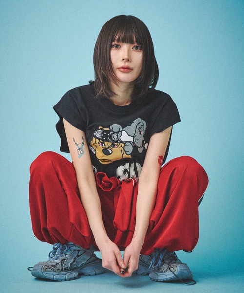 GALFY(ガルフィー)の「GALFY-袖を忘れしTee(タンクトップ・メンズ・チャコール/ホワイト/ブラック・L/XL)」の20枚目の写真