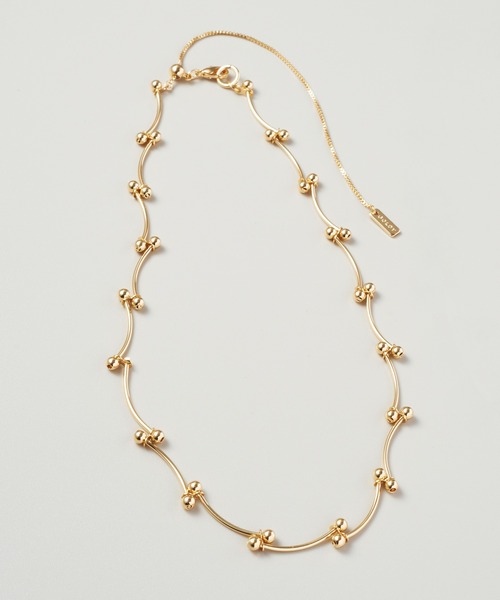 GOLDY(ゴールディ)の「バーベル チェーン チョーカー(チョーカー・レディース・ゴールド/シルバー/ブラック・FREE)」の5枚目の写真