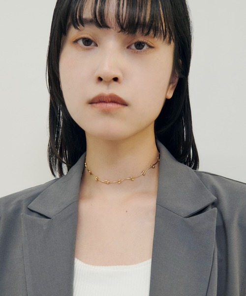 GOLDY(ゴールディ)の「バーベル チェーン チョーカー(チョーカー・レディース・ゴールド/シルバー/ブラック・FREE)」の7枚目の写真