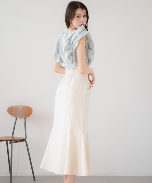 NOELA(ノエラ)の「バルーンスリーブブラウス(シャツ/ブラウス・レディース・オフホワイト/ライトグリーン/イエロー・フリー)」の14枚目の写真