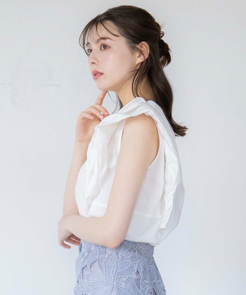 NOELA(ノエラ)の「バルーンスリーブブラウス(シャツ/ブラウス・レディース・オフホワイト/ライトグリーン/イエロー・フリー)」の16枚目の写真