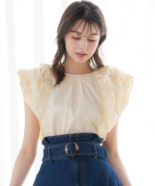 NOELA(ノエラ)の「バルーンスリーブブラウス(シャツ/ブラウス・レディース・オフホワイト/ライトグリーン/イエロー・フリー)」の22枚目の写真