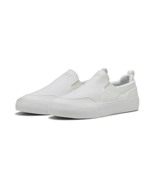 PUMA(プーマ)の「PUMA プーマ ユニセックス コート クラシック バルク スリッポン スニーカ(スニーカー・メンズ・ホワイト/ブラック×ホワイト/ブラック・30.0cm/29.5cm/27.5cm/27.0cm/26.5cm/29.0cm/28.5cm/28.0cm/26.0cm/25.5cm/25.0cm/23.0cm/22.5cm/22.0cm/24.5cm/24.0cm/23.5cm)」の4枚目の写真